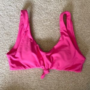 Pink bikini top
